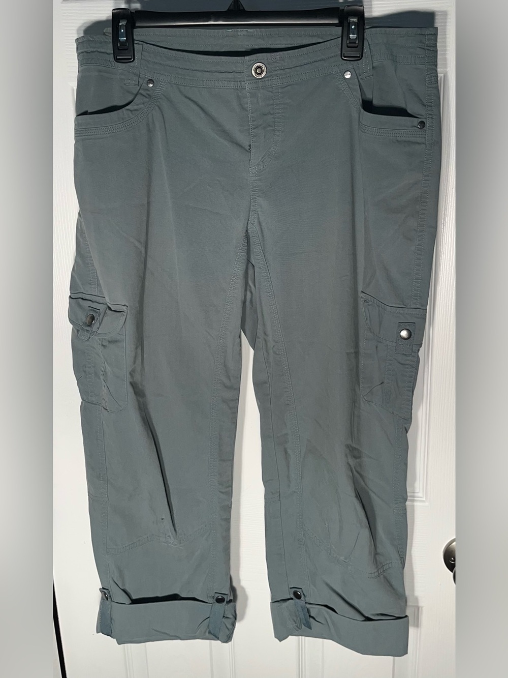 Kuhl Splash Roll Up Cargo Convertible Pants Women’s 16 Long Cotton Nylon Outdoor